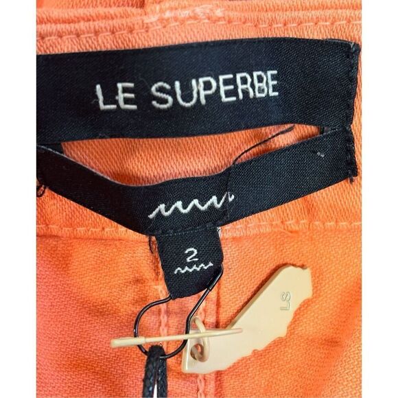 Le Superbe Womens Beach Crawler Shorts in Orange NWT Size 2 - Picture 3 of 5